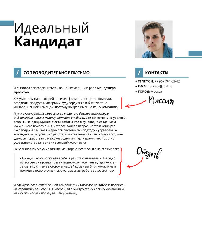 Что такое сопроводительное письмо на вакансию