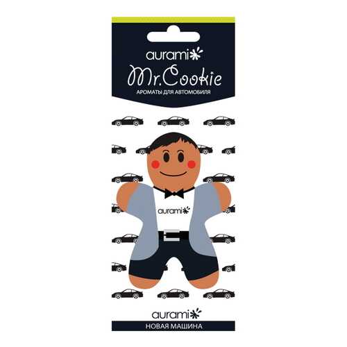 Ароматизатор пропитанный подвесной пластинка Mr. Coockie Новая машина AURAMI CK-205 в Башнефть