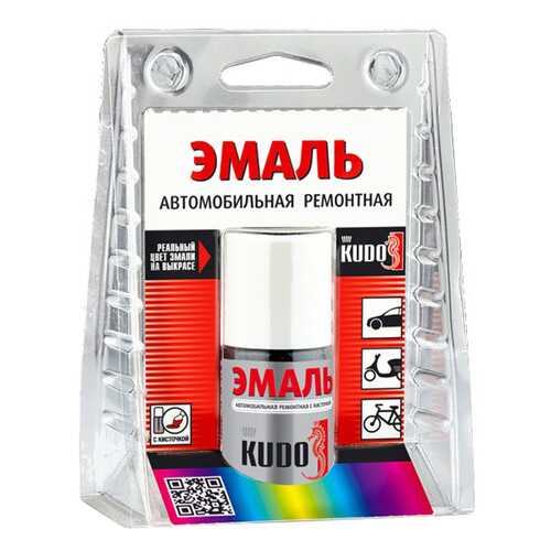 Эмаль автомобильная с кисточкой «белый 201» KUDO ,15 г в Башнефть