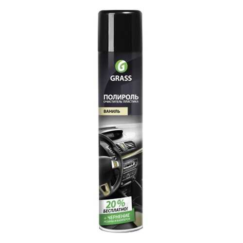 Полироль-очиститель пластика Grass Dashboard глянцевый блеск, ваниль 750 мл 120107-4 в Башнефть