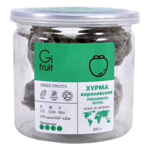 Хурма Королевская сушеная GIFRUIT, 200г в Башнефть
