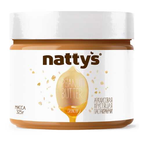 Арахисовая паста Nattys Crunchy с кусочками арахиса 325 г в Башнефть