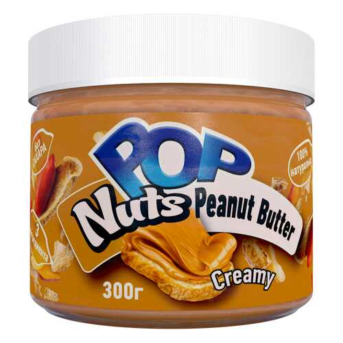 Арахисовая паста POP Nuts Creamy Кремовая, 300 г в Башнефть