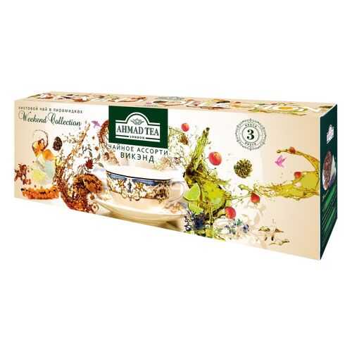 Чай Ahmad Tea Weekend Collection листовой чай в пирамидках 3*20*1.8 г в Башнефть