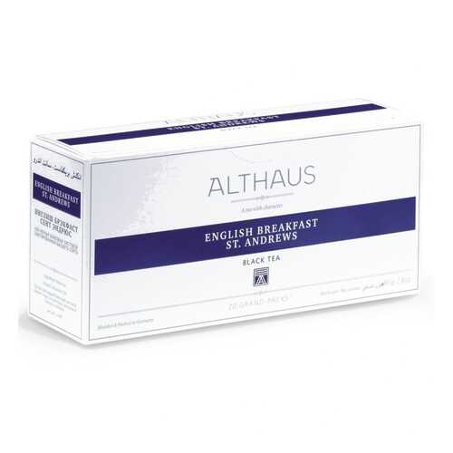 Чай Althaus English Breakfast St. Andrews, чёрный, 20 пакетиков Grand Pack в Башнефть