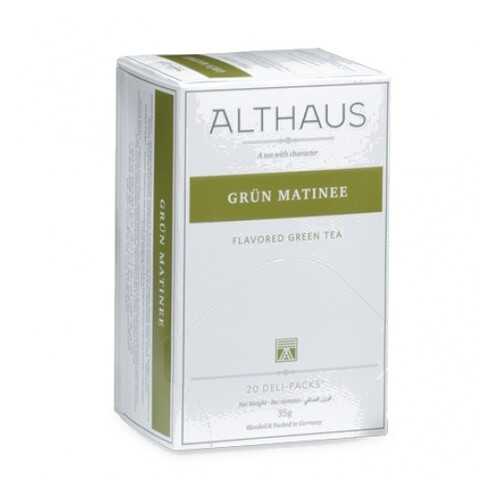 Чай Althaus Grun Matinee Deli Pack 20*1.75 г в Башнефть