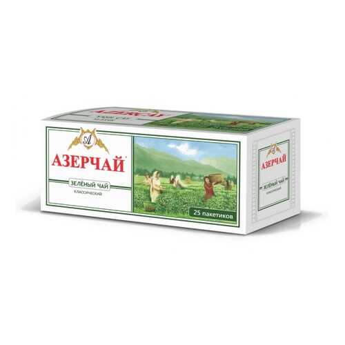 Чай Азерчай зелёный классический, 25 пакетиков в Башнефть
