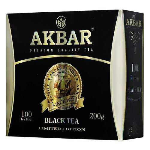 Чай черный Akbar байховый цейлонский мелкий 100 пакетиков в Башнефть