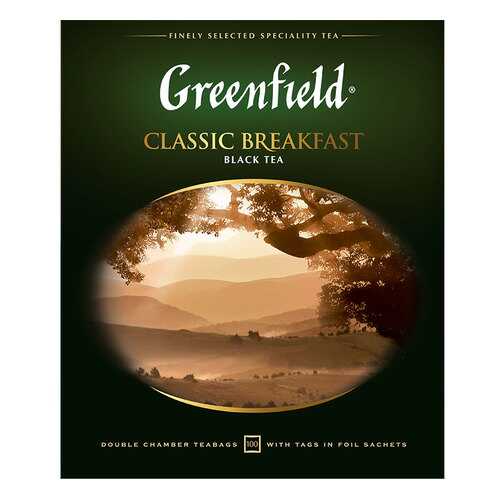 Чай черный Greenfield Classic Breakfast 100 пакетиков в Башнефть