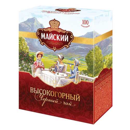 Чай черный Майский высокогорный 100 пакетиков в Башнефть