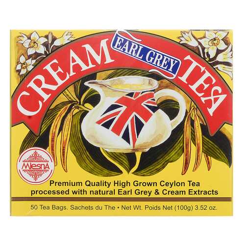 Чай черный Mlesna Cream Earl Grey с ароматом бергамота со сливками, 50 пак*2г Шри-Ланка в Башнефть