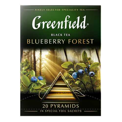 Чай черный в пирамидках Greenfield Blueberry Forest 20 пакетиков в Башнефть