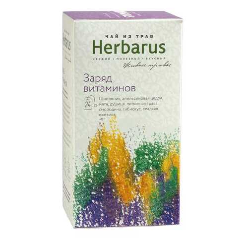 Чай из трав Herbarus пакетированный заряд витаминов 24 пакетиков в Башнефть
