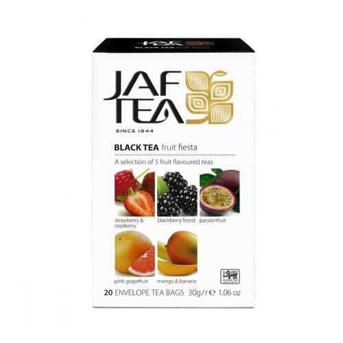 Чай Jaf Tea Fruit Fiesta черный с добавками ассорти 5 видов по 4 сашета в Башнефть