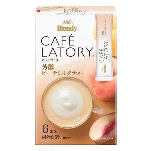 Чай растворимый AGF Cafe Latory Бленди латте персиковый в стиках 6*11 г в Башнефть