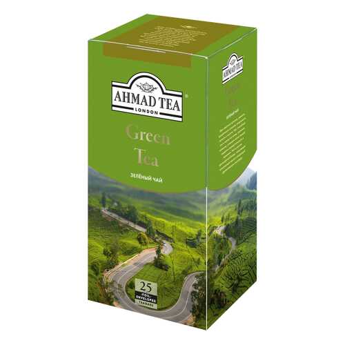 Чай зеленый Ahmad Tea 25 пакетиков в Башнефть