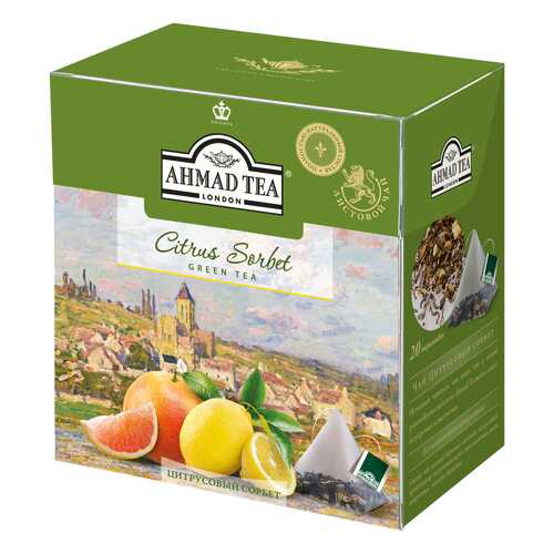Чай зеленый Ahmad Tea citrus sorbet 20 пакетиков в Башнефть