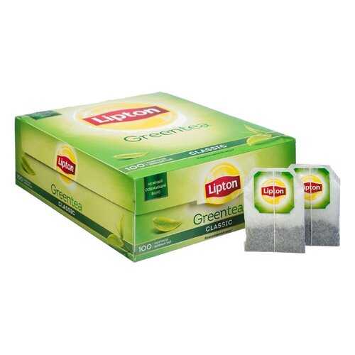 Чай зеленый Lipton green tea classic 100 пакетиков в Башнефть