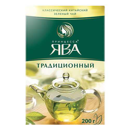 Чай зеленый листовой Принцесса Ява Традиционный 200 г в Башнефть