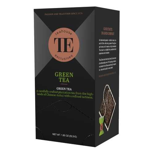 Чай зеленый Teahouse Exclusives Green Tea 15 пакетиков 40 г в Башнефть