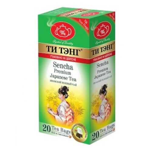 Чай зеленый в пакетиках для чашки Ти Тэнг Sencha 20*2 г в Башнефть