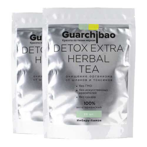 GUARCHIBAO DETOX EXTRA HERBAL TEA набор из 2 упаковок чая для детокса Имбирь-Лимон в Башнефть