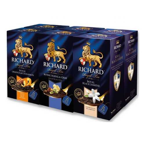 Набор чая Richard Orange & Cinnamon, Masala Chai, Black Jasmine 26*5 пакетиков в Башнефть
