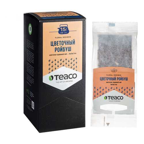 TeaCo Пакетированный травяной чай на чайник Цветочный ройбуш TEACO, 20 пак. по 4 г в Башнефть