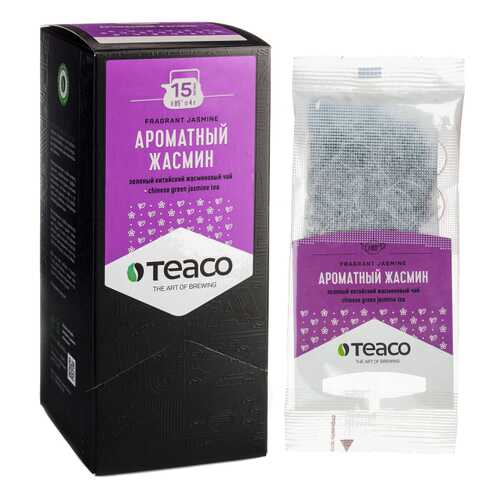 TeaCo Пакетированный зеленый чай на чайник Ароматный жасмин TEACO, 60 гр. в Башнефть