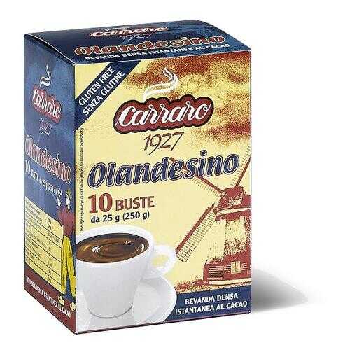 Растворимый какао Carraro сacao olandesino в саше 25 г х 10 в Башнефть