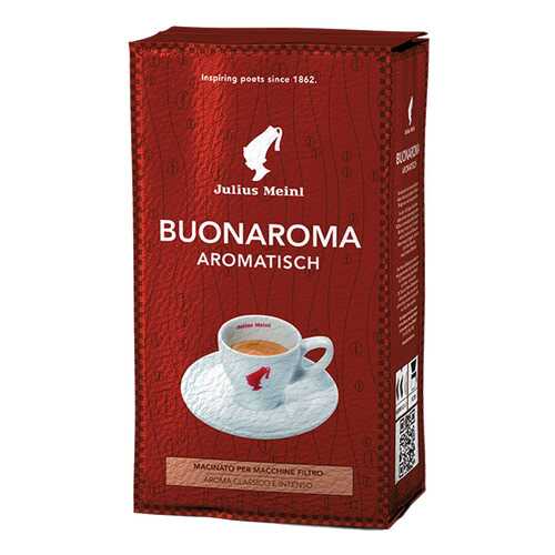Кофе Julius Meinl buonaroma aromatisch натуральный жареный молотый 250 г в Башнефть