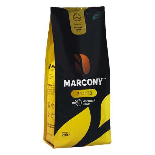 Кофе молотый MARCONY AROMA со вкусом лесного ореха 200г в Башнефть
