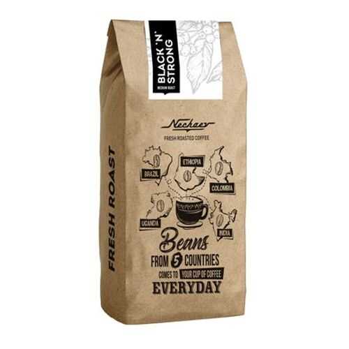 Кофе Nechaev Black and Strong в зернах свежей обжарки 500 г в Башнефть