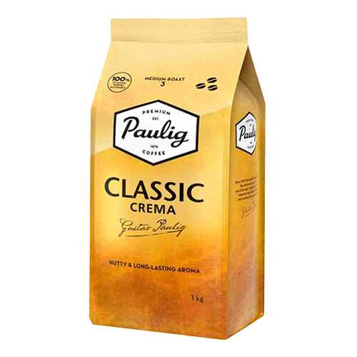 Кофе Paulig Classic Crema в зернах 1 кг в Башнефть