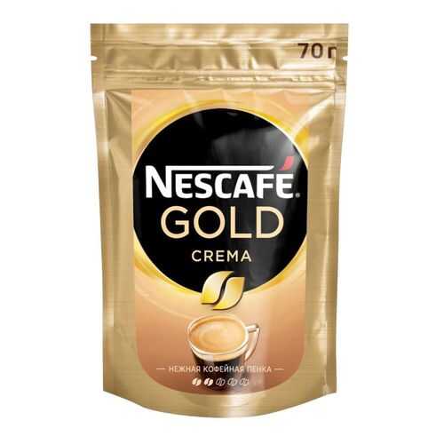 Кофе растворимый Nescafe gold crema кофе растворимый пакет 70 г в Башнефть