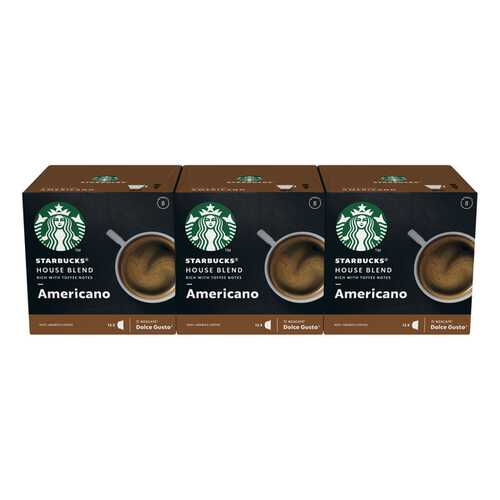 STARBUCKS House Blend Americano Капсулы для системы NESCAFE Dolce Gusto 12 шт в Башнефть