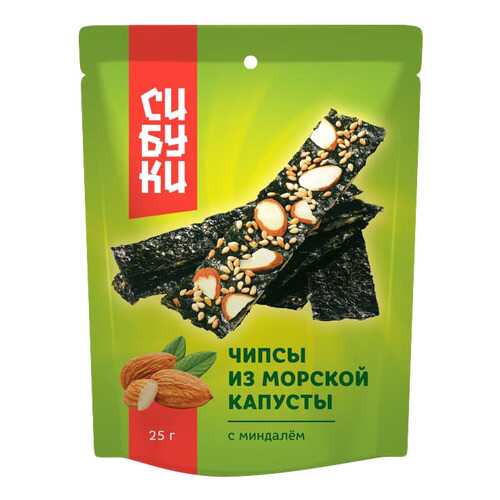 Чипсы Сибуки из морской капусты с миндалем 25 г в Башнефть