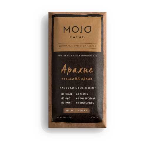 Горький шоколад 72% Mojo Cacao с шоколадно-ореховой пастой со вкусом арахис в Башнефть