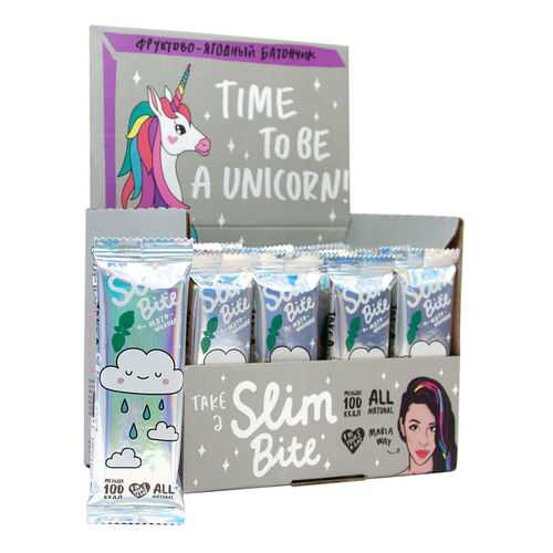 Батончик Фруктово-ягодный Bite Slim Unicorn Мята шоколад 30 штук по 30 гр в Башнефть