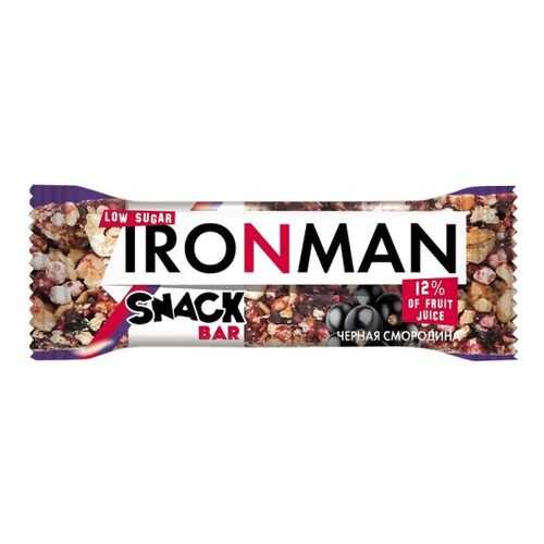 Батончик Snack Bar Ironman черная смородина и темная глазурь без сахара 40 г в Башнефть