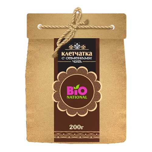 Клетчатка Bio National с семенами чиа в эко-упаковке 200 г в Башнефть