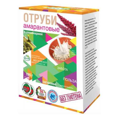 Отруби Di&Di амарантовые безглютеновые с ламинарией 250 г в Башнефть