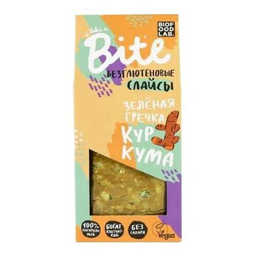 Хлебцы хрустящие Take a Bite слайсы из зеленой гречки с куркумой 100 г в Башнефть