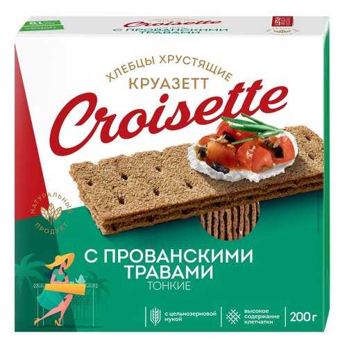 Хлебцы Круазетт тонкие ржано-пшеничные с прованскими травами 200 г в Башнефть