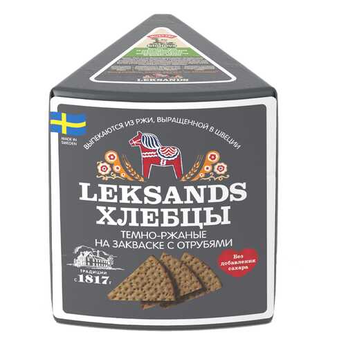 Хлебцы Leksands Ржаные на закваске с отрубями 200г в Башнефть