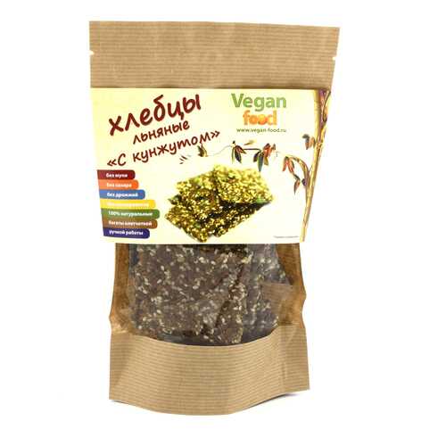 Хлебцы льняные Vegan-food с кунжутом 100 г в Башнефть