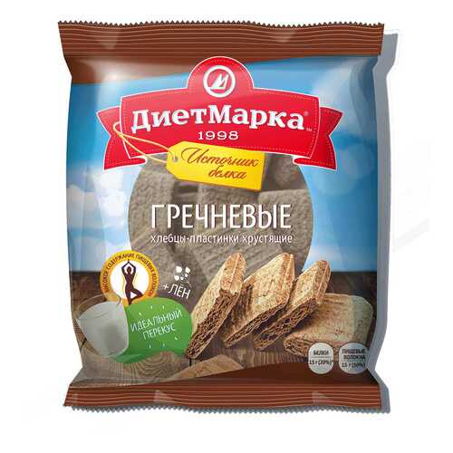 Хлебцы-мини пластинки ДиетМарка гречневые 50 г в Башнефть