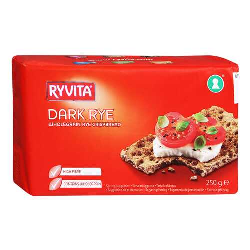 Хлебцы Ryvita ржаные из цельного зерна dark rye 12 штук в Башнефть