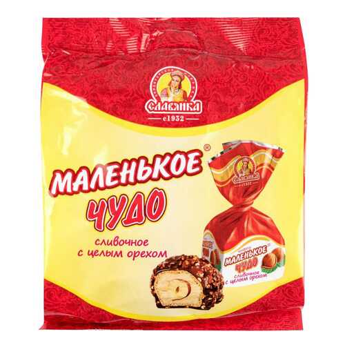 Конфеты Славянка маленькое чудо сливочное с целым орехом 206 г в Башнефть