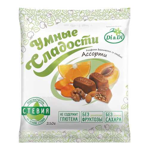 Конфеты со стевией Умные сладости ассорти 210 г в Башнефть